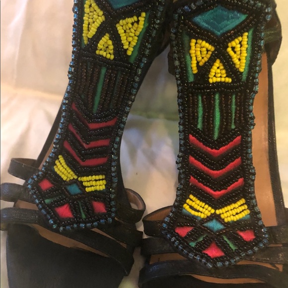 Nine West Vintage America Collection Beaded Heals - Picture 5 of 5